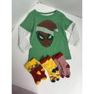 4 Piece Toddler Lot Spider-Man Christmas 24 Months